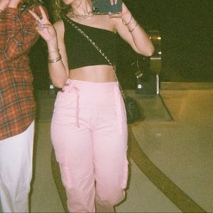 Pink Cargo Pants
